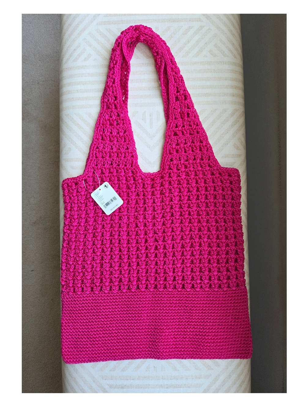 NWT Free People Sarasota Crochet Tote -Azalea - Picture 1 of 2